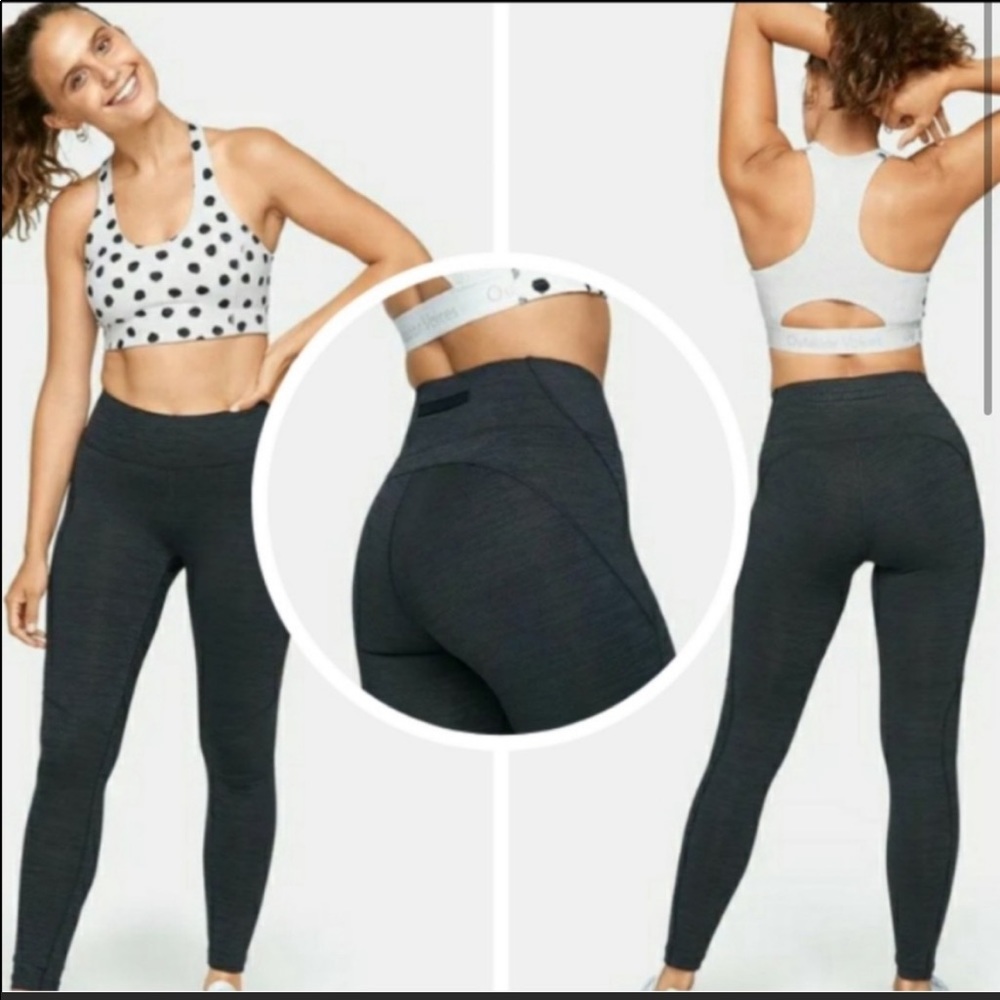 Outdoor Voices Core 7/8 Leggings Charcoal Grey Night Size S